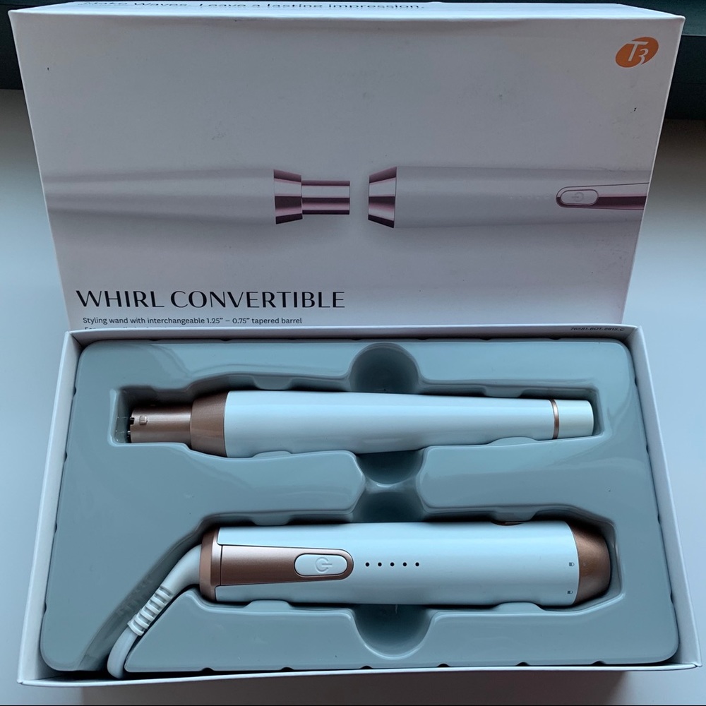 T3 Whirl Convertible Tapered Styling Wand + Base